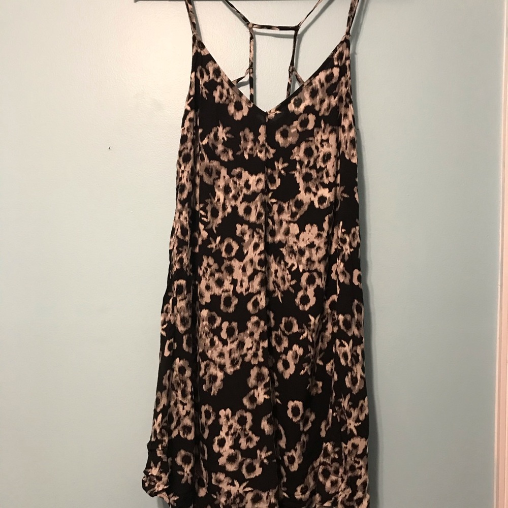 Black and White Cross Back Dress